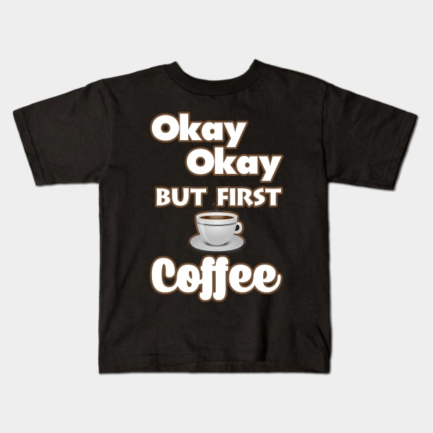 Coffee Lover Kids T-Shirt by NineBlack